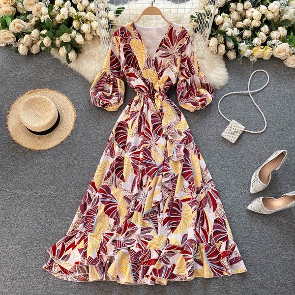 singreiny women bohemian floral dress korean puff sleeve v neck a-line dresses spring casual vacation print ruffles long dress 210419, Black;gray
singreiny women bohemian floral dress korean puff sleeve v neck a-line dresses spring casual vacation print ruffles long dress 210419, Black;gray
