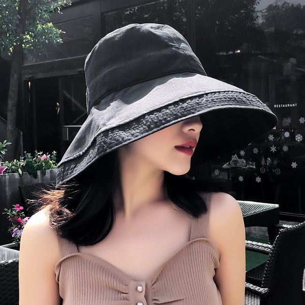 wide brim hats summer big sun hat for female seaside protection uv cap japanese wild fisherman 2021 sunscreen basin, Blue;gray
wide brim hats summer big sun hat for female seaside protection uv cap japanese wild fisherman 2021 sunscreen basin, Blue;gray