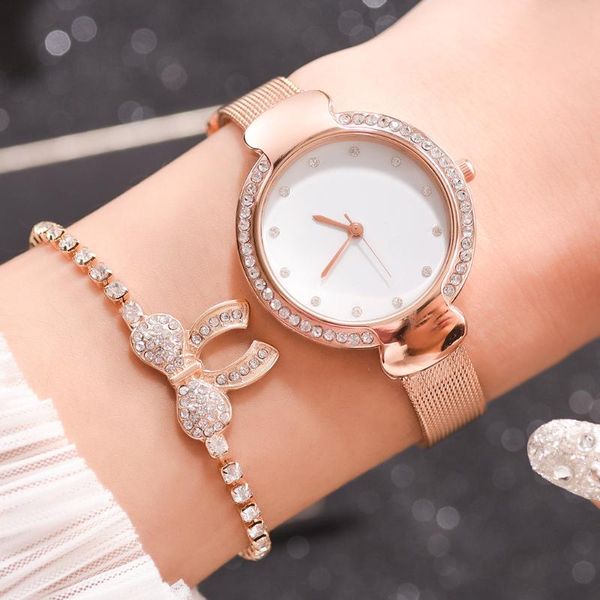 wristwatches luxury women stainless steel mesh watches fashionable ladies quartz women's watch female clock diamond, Slivery;brown
wristwatches luxury women stainless steel mesh watches fashionable ladies quartz women's watch female clock diamond, Slivery;brown