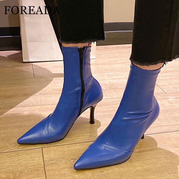 boots foreada high heel woman pointed toe mid calf stiletto shoes zip ladies autumn winter white blue size 43, Black
boots foreada high heel woman pointed toe mid calf stiletto shoes zip ladies autumn winter white blue size 43, Black