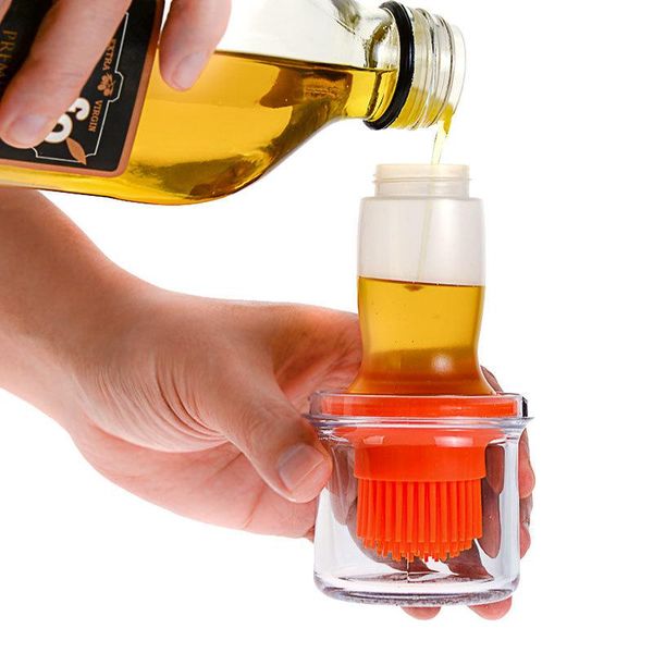 tools & accessories silicone bbq grill oil bottle with brushes barbecue roast heat resisting basting baking brush kitchen tool 2021
tools & accessories silicone bbq grill oil bottle with brushes barbecue roast heat resisting basting baking brush kitchen tool 2021