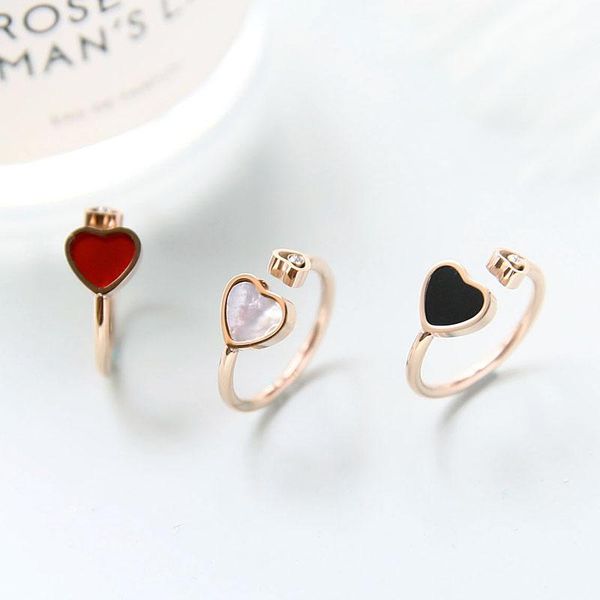 cluster rings yun ruo 2021 arrival sweet heart crystal ring rose gold color woman gift party titanium steel jewelry never fade, Golden;silver
cluster rings yun ruo 2021 arrival sweet heart crystal ring rose gold color woman gift party titanium steel jewelry never fade, Golden;silver