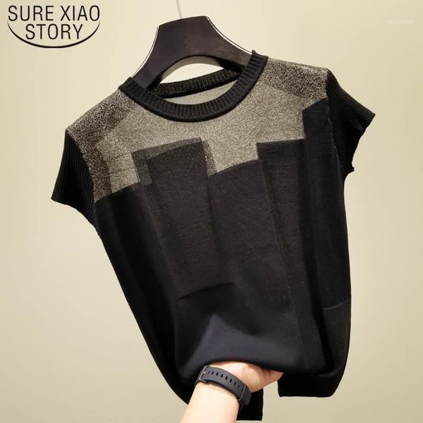 korean patchwork ice silk knitted women blusas mujer de moda 2021 summer short sleeve fashion thin blouse 8796 50 women's blouses & sh, White
korean patchwork ice silk knitted women blusas mujer de moda 2021 summer short sleeve fashion thin blouse 8796 50 women's blouses & sh, White