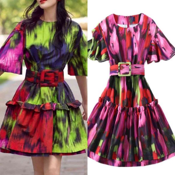 street style dresses european and american celebrities camouflage print dress with flying sleeves waist stitching 4b1s, Black;pink
street style dresses european and american celebrities camouflage print dress with flying sleeves waist stitching 4b1s, Black;pink