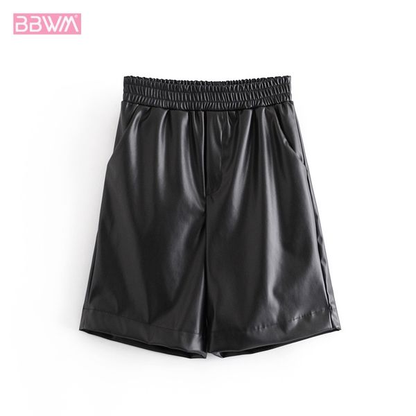 faux leather casual shorts high waist women's western style fashion elastic waist loose black chic female pu shorts 210507, White;black
faux leather casual shorts high waist women's western style fashion elastic waist loose black chic female pu shorts 210507, White;black