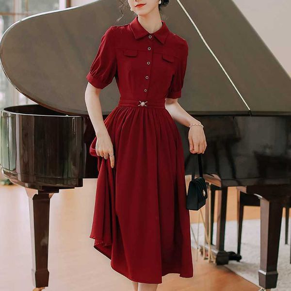 ol style elegant blouses dresses for women temperament fresh silm waist woman dress fashion kawaii vintage summer 210525, Black;gray
ol style elegant blouses dresses for women temperament fresh silm waist woman dress fashion kawaii vintage summer 210525, Black;gray