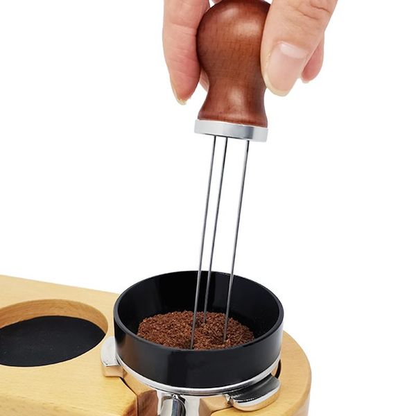 coffee filters solid wood handle needle distributor tamper leveler tool powder dispenser 51 53 58mm
coffee filters solid wood handle needle distributor tamper leveler tool powder dispenser 51 53 58mm