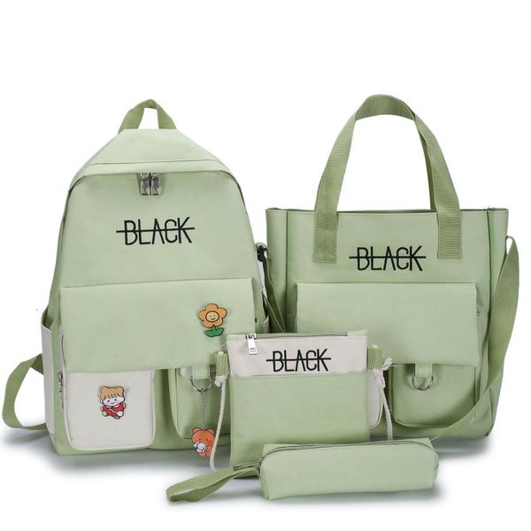 4pcs/set large capacity letter print school bags pencil case tote set 15.6-inch lapbackpack travel casual rucksack
4pcs/set large capacity letter print school bags pencil case tote set 15.6-inch lapbackpack travel casual rucksack