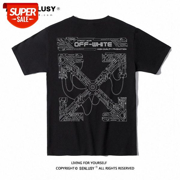mechanical line men's short-sleeved white pure cotton t-shirt men and women street base #uo7z, White;black
mechanical line men's short-sleeved white pure cotton t-shirt men and women street base #uo7z, White;black