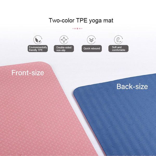 yoga mats anti-slip durable mat fitness pilates sports exercise at home with position line for gymnastics gym
yoga mats anti-slip durable mat fitness pilates sports exercise at home with position line for gymnastics gym