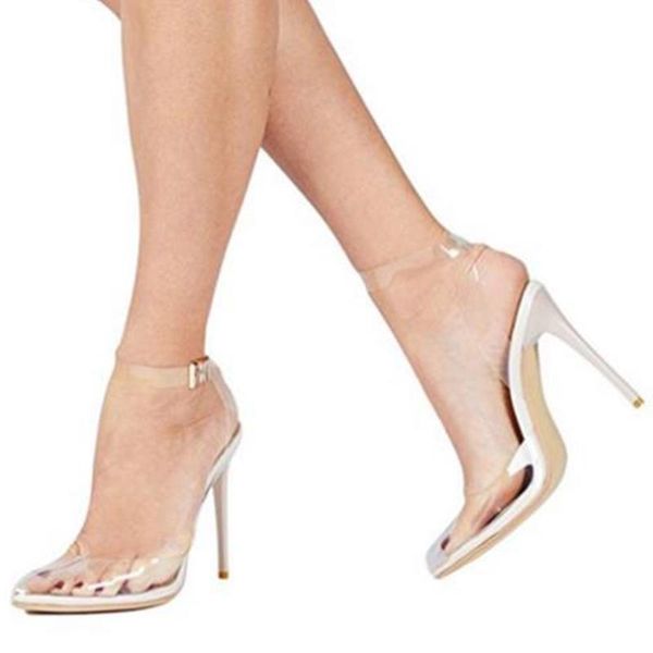 split toe shoes transparent band buckle woman selling thin high heels party summer clear pvc sandals, Black
split toe shoes transparent band buckle woman selling thin high heels party summer clear pvc sandals, Black