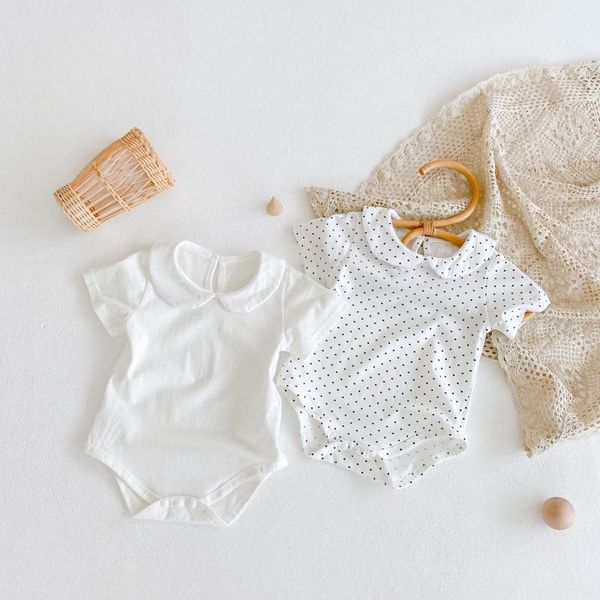 jumpsuits summer baby girls cotton soft dot base bodysuits thin short sleeve doll collar all-match, Blue
jumpsuits summer baby girls cotton soft dot base bodysuits thin short sleeve doll collar all-match, Blue