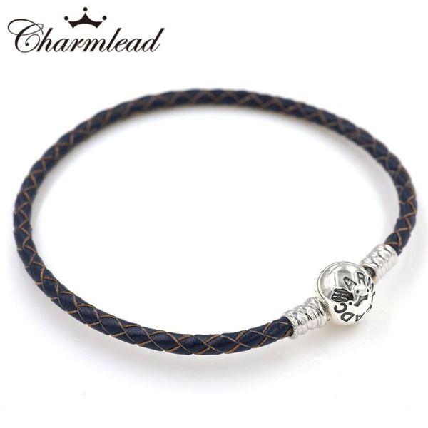 charm bracelets charmlead ocean blue real leather bracelet 925 sterling silver lock clasp beads fits european charms fashion jewelry, Golden;silver
charm bracelets charmlead ocean blue real leather bracelet 925 sterling silver lock clasp beads fits european charms fashion jewelry, Golden;silver