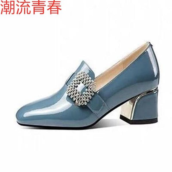 british style women single shoes high heels square head women's fashion water diamond patent leather rhinestone dress, Black
british style women single shoes high heels square head women's fashion water diamond patent leather rhinestone dress, Black