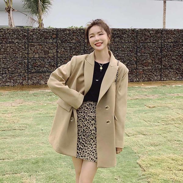 women's suits & blazers autumn solid color elegant blue blazer feminine style korean loose collar v manga long khaki jacket for spring, White;black
women's suits & blazers autumn solid color elegant blue blazer feminine style korean loose collar v manga long khaki jacket for spring, White;black
