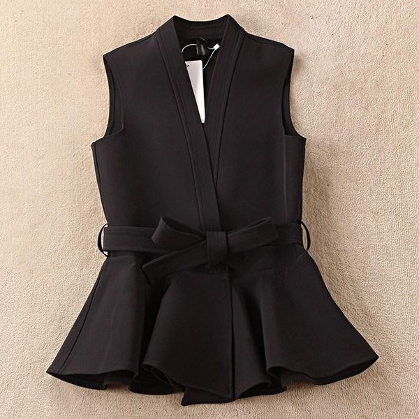 women's vests s-2xl ol fashion women suit vest casual short style sashes slim elegant office female black white jackets
women's vests s-2xl ol fashion women suit vest casual short style sashes slim elegant office female black white jackets