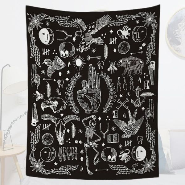 tapestries home printed tapestry household wall hanging decorative beach towel multi-purpose bath for (black)
tapestries home printed tapestry household wall hanging decorative beach towel multi-purpose bath for (black)