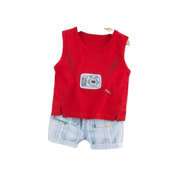 clothing sets 2021 summer baby girls clothes cartoon camera printing vest+ stripe shorts 2 pcs kids boys casual tracksuit outfits, White
clothing sets 2021 summer baby girls clothes cartoon camera printing vest+ stripe shorts 2 pcs kids boys casual tracksuit outfits, White
