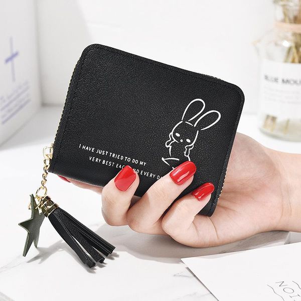 wallets women small fashion ladies leather tassel pendant purse short coin bag simple for women's clutch card holder wallet, Red;black
wallets women small fashion ladies leather tassel pendant purse short coin bag simple for women's clutch card holder wallet, Red;black