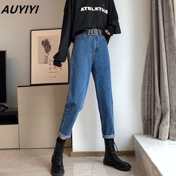 women's jeans auyiyi fashion straight casual loose 2021 mid-high waist thinning all-match nine-point cigarette pants, Blue
women's jeans auyiyi fashion straight casual loose 2021 mid-high waist thinning all-match nine-point cigarette pants, Blue