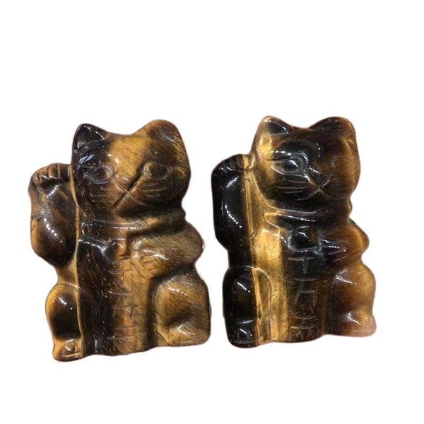 decorative objects & figurines fortune lucky cat statue natural stone carved tiger eye healing crystal reiki gemstone figurine home mascot d
decorative objects & figurines fortune lucky cat statue natural stone carved tiger eye healing crystal reiki gemstone figurine home mascot d