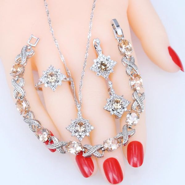wedding jewelry sets 925 sterling silver for women costume earrings rings bridal pendant necklace set gifts box, Slivery;golden
wedding jewelry sets 925 sterling silver for women costume earrings rings bridal pendant necklace set gifts box, Slivery;golden