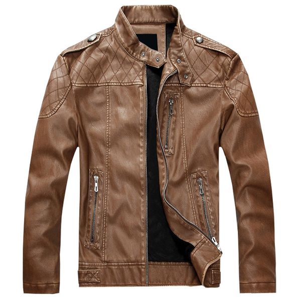 european solid color motorcycle style men s leather jacket high-quality stand-up collar retro comfortable windproof and warm fashion travel, Black
european solid color motorcycle style men s leather jacket high-quality stand-up collar retro comfortable windproof and warm fashion travel, Black