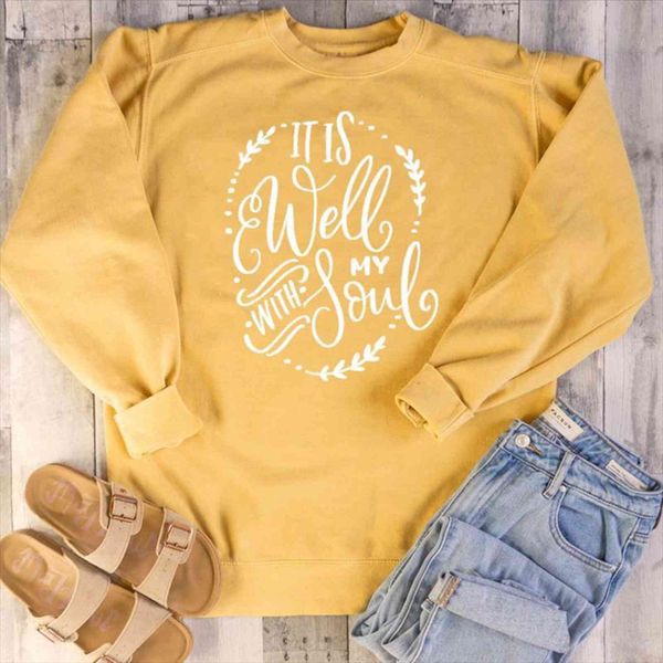 it is well with my women sweatshirt soul fashion hipster christian baptism season cute pullovers street drop, Black
it is well with my women sweatshirt soul fashion hipster christian baptism season cute pullovers street drop, Black