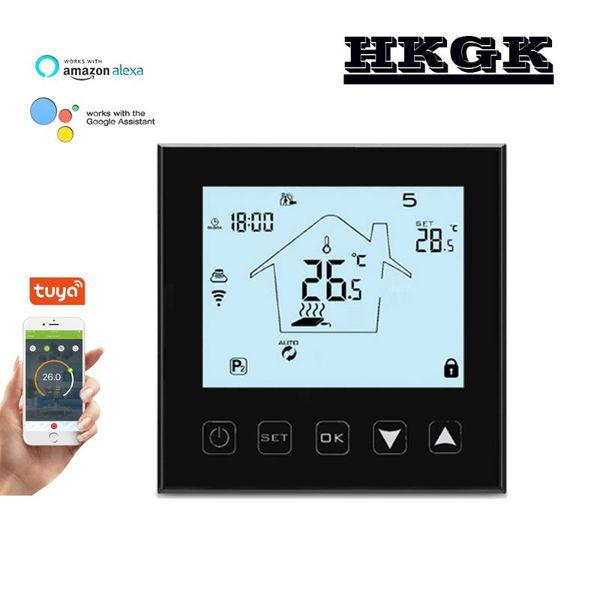 smart home control tuya wifi thermostat temperature controller for water / electric underfloor heating ,gas boiler works with alexa google
smart home control tuya wifi thermostat temperature controller for water / electric underfloor heating ,gas boiler works with alexa google