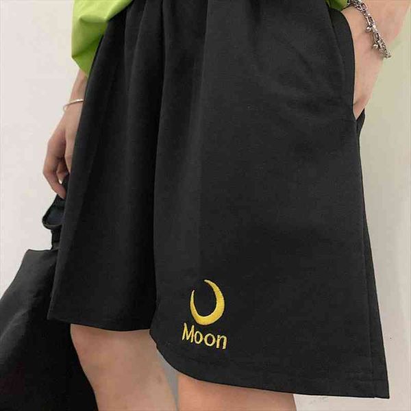 summer cotton moon embroidery women shorts harajuku clothing korean style loose femme plus size beach e girl clothes, White;black
summer cotton moon embroidery women shorts harajuku clothing korean style loose femme plus size beach e girl clothes, White;black