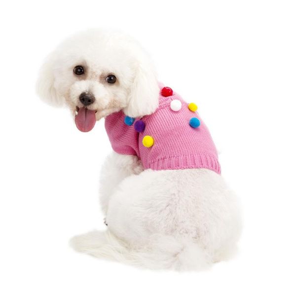 dog apparel cute winter sweater pet clothes color ball pocket design warm soft coat for puppy dogs cats
dog apparel cute winter sweater pet clothes color ball pocket design warm soft coat for puppy dogs cats