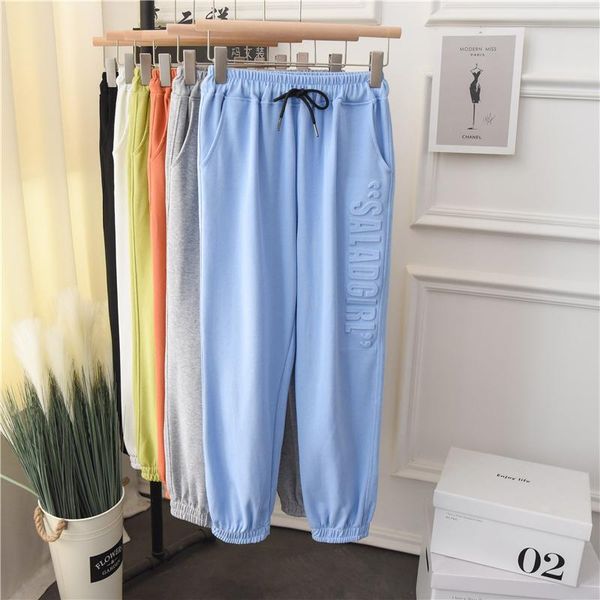 women's pants & capris women 3d letter cotton jogging sweatpant ankle length 2021 solid drawstring loose capri casual pant cinch bottom, Black;white
women's pants & capris women 3d letter cotton jogging sweatpant ankle length 2021 solid drawstring loose capri casual pant cinch bottom, Black;white