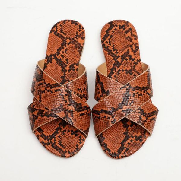 summer women's slippers snake pattern open toe flats sandals lady outdoor comfort beach casual slides woman shoes, Black
summer women's slippers snake pattern open toe flats sandals lady outdoor comfort beach casual slides woman shoes, Black