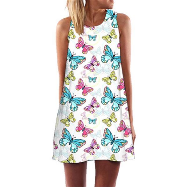women summer mini dress butterfly daisy print sleeveless casual loose boho vest dresses female beach vestidos robe, Black;gray
women summer mini dress butterfly daisy print sleeveless casual loose boho vest dresses female beach vestidos robe, Black;gray
