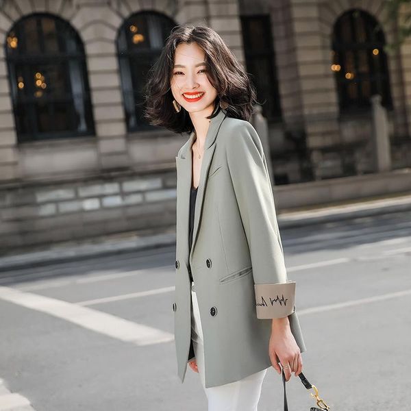 net red suit jacket women casual polyester double breasted regular blazers coat long-sleeve notched collar women's suits &, White;black
net red suit jacket women casual polyester double breasted regular blazers coat long-sleeve notched collar women's suits &, White;black