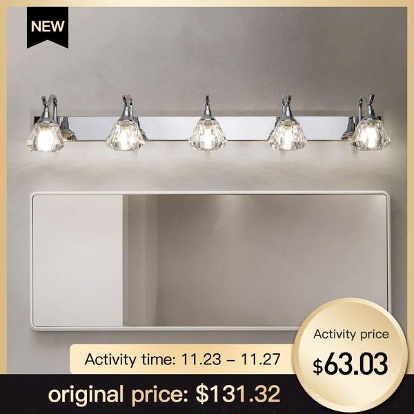 wall lamp modern crystal k9 led bathroom make-up mirror light bedroom corridor stainless steel cabinet vanity lighting
wall lamp modern crystal k9 led bathroom make-up mirror light bedroom corridor stainless steel cabinet vanity lighting