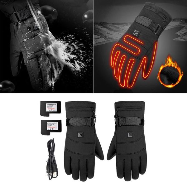 waterproof motorcycle gloves rechargeable battery powered hand warmer windproof winter cycling, Black
waterproof motorcycle gloves rechargeable battery powered hand warmer windproof winter cycling, Black