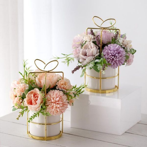 decorative flowers & wreaths artificial flower pot floral fake bouquet with vases for home office deskdecoration wedding accessories dec
decorative flowers & wreaths artificial flower pot floral fake bouquet with vases for home office deskdecoration wedding accessories dec
