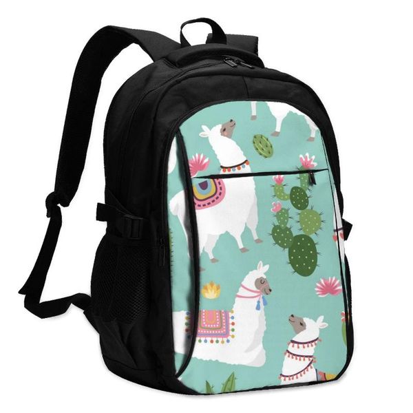 backpack bags school for boy girl teenagercute llama and cactus usb charge computer lapback pack
backpack bags school for boy girl teenagercute llama and cactus usb charge computer lapback pack