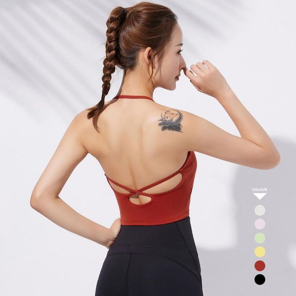 yoga outfit sling cross beauty back vest sleeveless shirt sport women fitness running singlet with chest pad gym bra
yoga outfit sling cross beauty back vest sleeveless shirt sport women fitness running singlet with chest pad gym bra