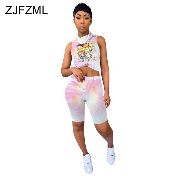 neon yellow pink two piece set tracksuit for women mask high necked sleeveless crop biker short tie dye print matching sets 210520, White
neon yellow pink two piece set tracksuit for women mask high necked sleeveless crop biker short tie dye print matching sets 210520, White