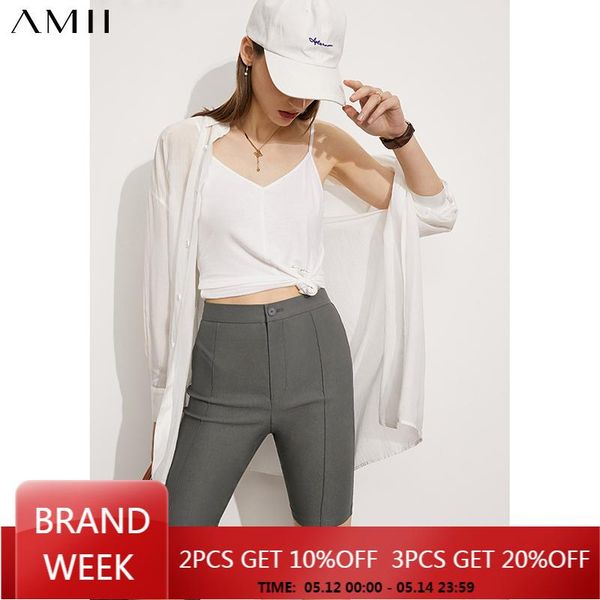 amii minimalism summer women's leggings fashion high waist slim fit zipper suit pants sports cycling 12140180, Black
amii minimalism summer women's leggings fashion high waist slim fit zipper suit pants sports cycling 12140180, Black