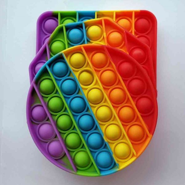 rainbow color bubbler poppers board sensory fidget pad toys round circle octagon square push bubble popper bubble stress relief puzzle finge, Blue
rainbow color bubbler poppers board sensory fidget pad toys round circle octagon square push bubble popper bubble stress relief puzzle finge, Blue