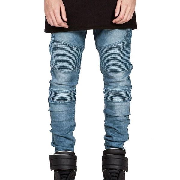 men's jeans spring autumn streetwear men slim fashion folds motorcycle skinny jogger male hip hop skateboard denim trousers, Blue
men's jeans spring autumn streetwear men slim fashion folds motorcycle skinny jogger male hip hop skateboard denim trousers, Blue