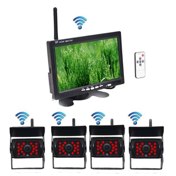 car rear view cameras& parking sensors wireless reverse reversing camera & ir night vision 7" monitor for truck bus caravan rv van trai
car rear view cameras& parking sensors wireless reverse reversing camera & ir night vision 7" monitor for truck bus caravan rv van trai