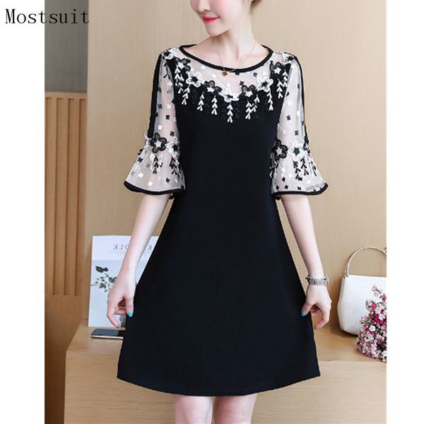5xl black lace summer dress floral embroidered vintage elegant party dresses flare sleeve o-neck vestidos plus size 210518, Black;gray
5xl black lace summer dress floral embroidered vintage elegant party dresses flare sleeve o-neck vestidos plus size 210518, Black;gray