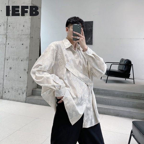 iefb early spring fashionable jacquard embroidery design men's niche loose long sleeve shirt oversize 9y5364 210524, White;black
iefb early spring fashionable jacquard embroidery design men's niche loose long sleeve shirt oversize 9y5364 210524, White;black
