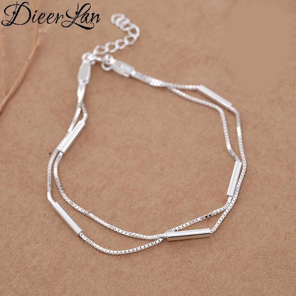 charm bracelets dieerlan designer 925 sterling silver jewelry layered chain line for women wedding accessories bijoux, Golden;silver
charm bracelets dieerlan designer 925 sterling silver jewelry layered chain line for women wedding accessories bijoux, Golden;silver