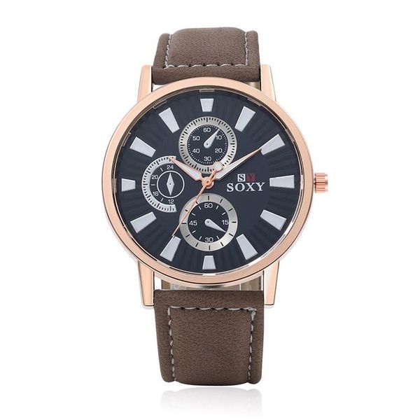 wristwatches soxy luxury sports watches men quartz wrist casual leather hombre hour clock relogio masculino 2021, Slivery;brown
wristwatches soxy luxury sports watches men quartz wrist casual leather hombre hour clock relogio masculino 2021, Slivery;brown