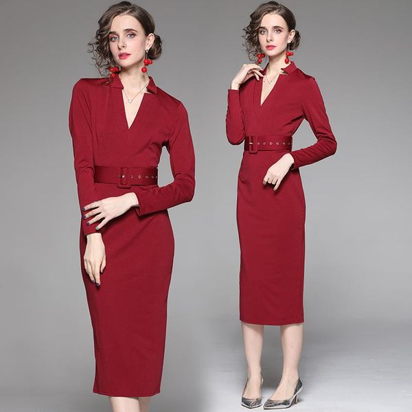 casual dresses french vintage office lady bodycon long dress female's v neck sleeve package hip belted autumn elegant party m6a379, Black;gray
casual dresses french vintage office lady bodycon long dress female's v neck sleeve package hip belted autumn elegant party m6a379, Black;gray